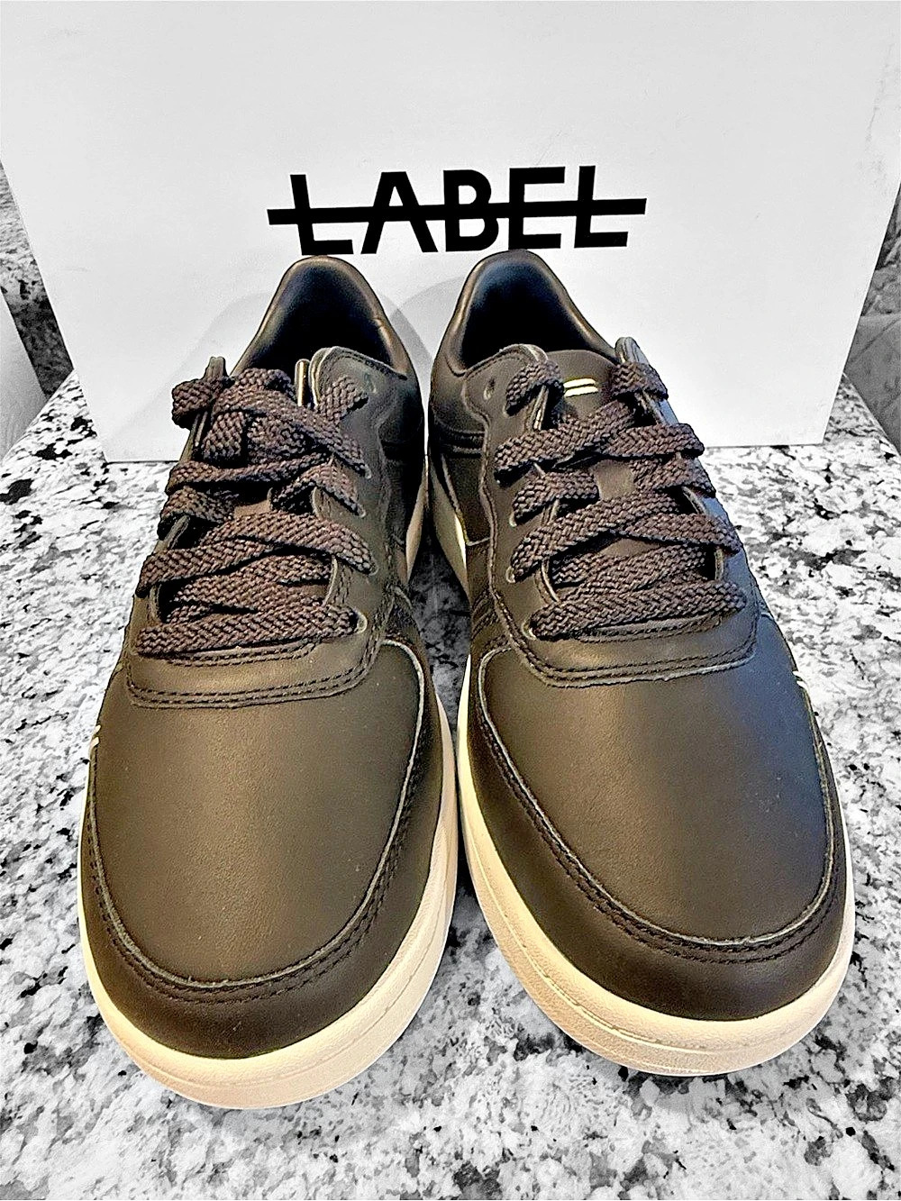 LABEL Go-To Sneaker Black & White Sneakers.  8.5 Women’s